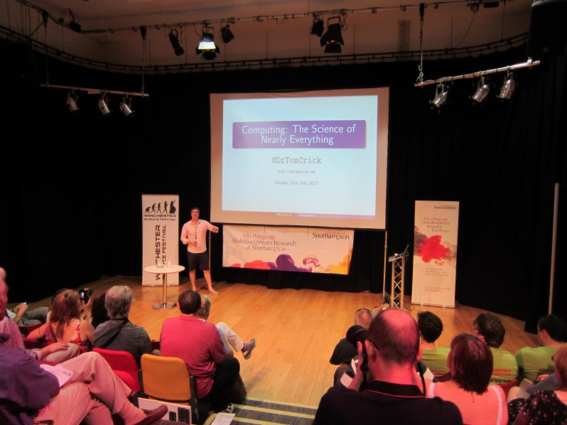 Dr Tom Crick opening slide