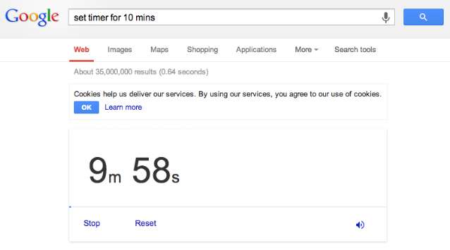 Using Google as a timer – Digital, Data & Policy