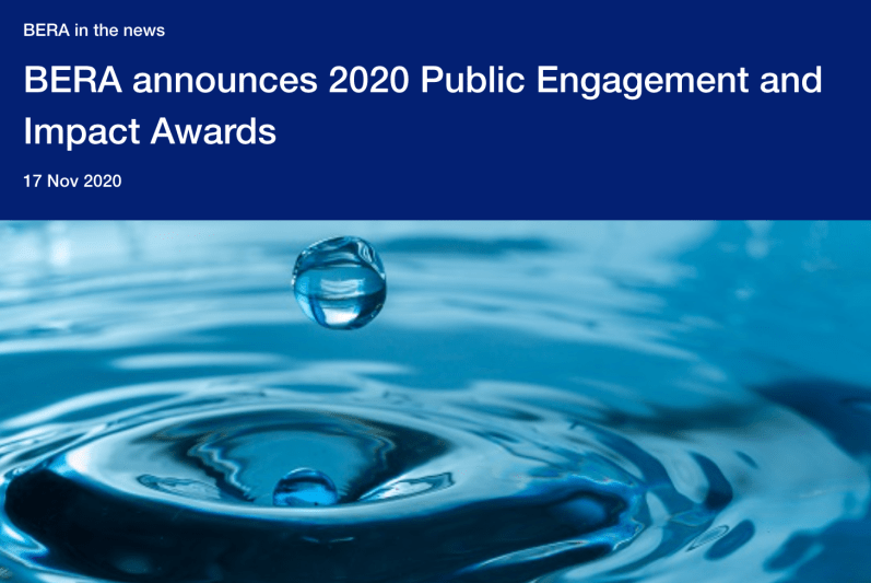 BERA award banner