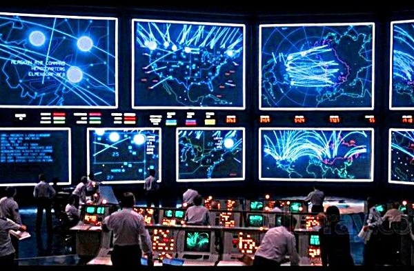 The NORAD control room in WarGames (1983)